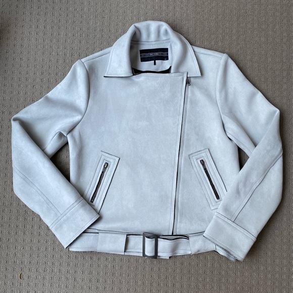 ⛔️Decjuba Women faux suede biker jacket size AU10 - Picture 3 of 13